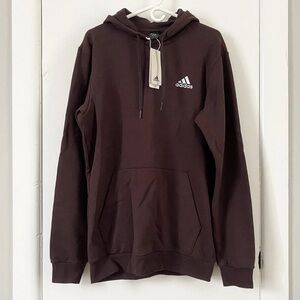 Adidas Hoodie Shadow Brown Feelcozy Pullover Sweatshirt Sweater Medium Tall MT